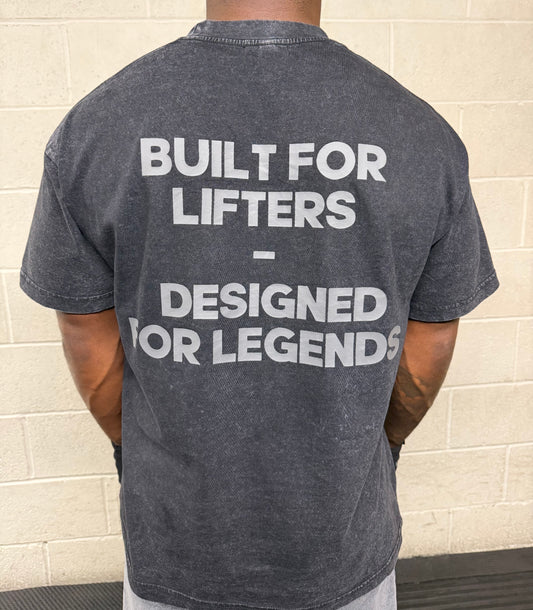 "BFL-DFL" Oversized Washed T-Shirt BLACK