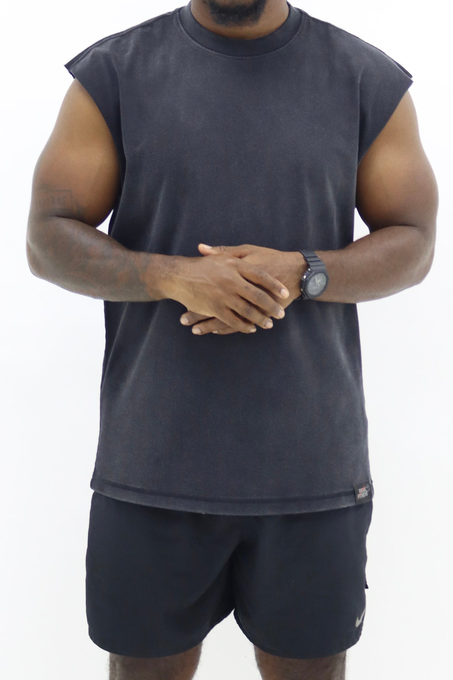 "BFL-DFL" Sleeveless T-shirt BLACK