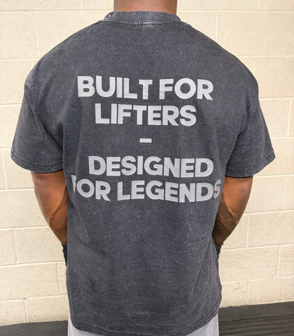 "BFL-DFL" Oversized Washed T-Shirt BLACK